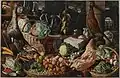 Joachim BeuckelaerKitchen scene with Christ and the disciples at Emmaus (c. 1563)