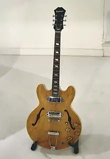 Epiphone Casino model, used by John Lennon.