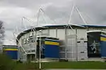 Outside view of Hull City's KC Stadium