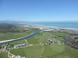 Aerial photograph of Karamea