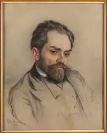 Żeromski (pastel by Kazimierz Mordasewicz, 1909)