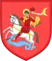Coat of arms of "All-Georgian Kingdom" according to Prince Vakhushti's Atlas (c. 1745)Coat of arms of the "Kingdom of Georgia under Khan" according to Grünenberg Wappenbuch (1480) of Kingdom of Georgia