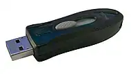 A Kingston USB flash drive with 8 GB capacity