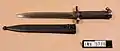 Knife bayonet m/1896 for m/1896 and m/1938 rifles (overall length 330&nbsp;mm/13&nbsp;in)