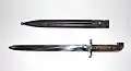 Knife bayonet m/1914 for m/1894-14 carbine (overall length 460&nbsp;mm/18.1&nbsp;in)