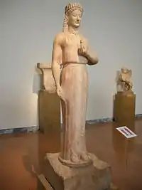Phrasikleia Kore, c. 550 BC, Athens, National Archaeological Museum of Athens.