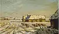 Franz Korwan Winter auf Sylt, Oil on wood 24 × 38&nbsp;cm, without year