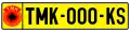 Kosovo Protection Corps Plates in 2000.