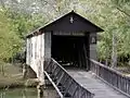 The Kymulga Mill and Covered Bridge Park is located 4.5 miles (7.2&nbsp;km) northeast of Childersburg on State Route 46. The site was added to the National Register of Historic Places on October 29, 1976.