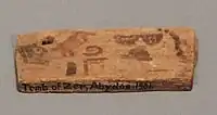Label from Tomb of King Djer, Abydos