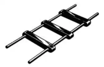 Old-fashioned, high impedance "ladder line", or "open wire line"; typically 500~600 Ω.