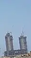 Lamar Tower under construction.