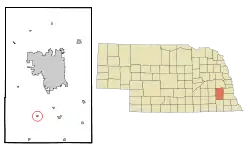 Location of Sprague, Nebraska