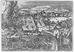 The Cannon, 1518, etching, 21.7&nbsp;×&nbsp;32&nbsp;cm (Metropolitan Museum of Art)