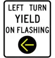 Left turn yield on flashing yellow arrow, version 1