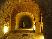 The Han Tomb's burial chamber.