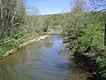 The Little Cacapon River viewed from Little Cacapon-Levels Road (County Route 3/3) near Creekvale