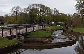 Bicycle bridge across the Berkel