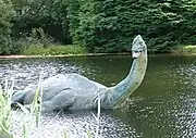 Sculpture of the Loch Ness monster as a plesiosaurus