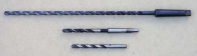11⁄32&nbsp;in (8.7313&nbsp;mm) drill bits - long-series morse, plain morse, jobber