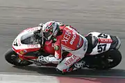 Lorenzo Lanzi riding the Ducati 999F07