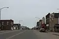 The old downtown, looking north