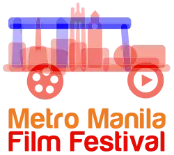 Stylized jeepney in red and blue