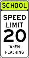 S5-1School speed limit when flashing
