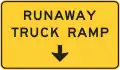 W7-4bRunaway truck ramp this lane
