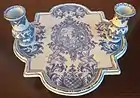 Maiolica stand produced in Lodi, Italy, Coppellotti factory, 18th century