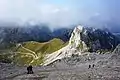 Mangart Pass seen from the Via Ferrata trail