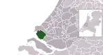 Location of Voorne aan Zee