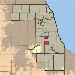 Location in Cook County