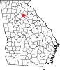 State map highlighting Barrow County