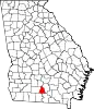 Map of Georgia highlighting Cook County