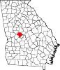 State map highlighting Crawford County