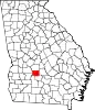 State map highlighting Crisp County