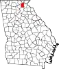 State map highlighting White County