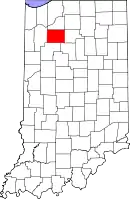 Location in the state of Indiana