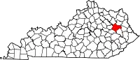 State map highlighting Morgan County