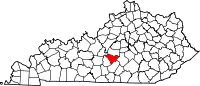 State map highlighting Taylor County