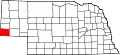 Map of Nebraska highlighting Kimball County