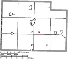 Location of Broughton in Paulding County
