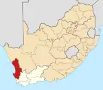 West Coast District within South Africa