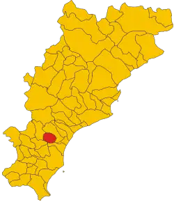 Balestrino within the Province of Savona