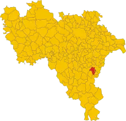 Montecalvo within the Province of Pavia