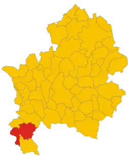 Venafro within the Province of Isernia