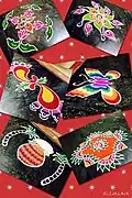 Pongal kolam from Chennai, India