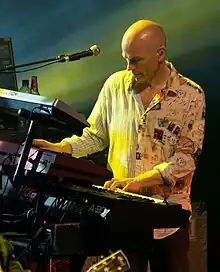Kelly with Marillion in 2009
