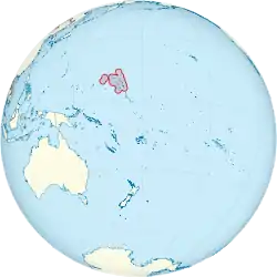 Location of the Marshall Islands